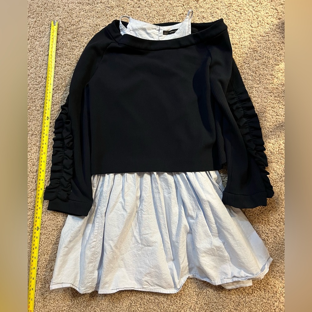 Zara mini dress with attached sweater (S)